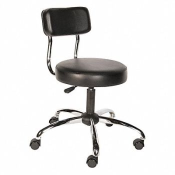 SHOPSOL Stool Yes Backrest 17 to 22 in., 45TX11