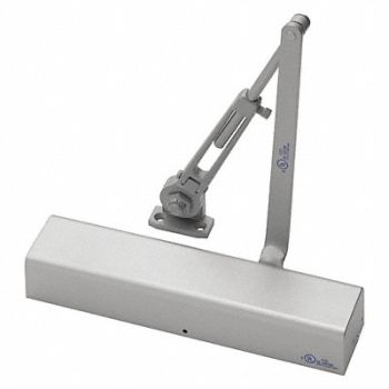 GRAINGER APPROVED Door Closer Silver Painted 13 Housing L, 52JP90