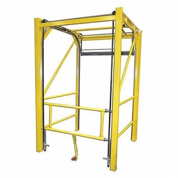 GARLOCK SAFETY SYSTEMS Safety Gate 108 inx106 in Yellow, 45UD58