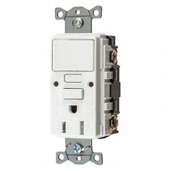 HUBBELL GFCI Rceptcle Commer. 15A 0.5 HP, 45UE94