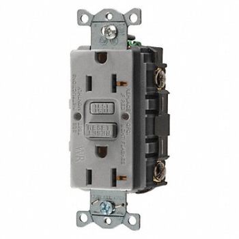 HUBBELL GFCI Rceptcle Commer. Gr 20A 1 HP, 45UF54
