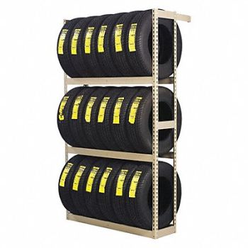 TENNSCO Single Sided Boltless Tire Rack 84 in H, 45UW74