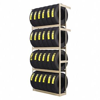 TENNSCO Single Sided Boltless Tire Rack 120 in H, 45UW75