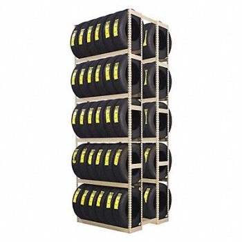 TENNSCO Double Sided Boltless Tire Rack 144 in H, 45UW80