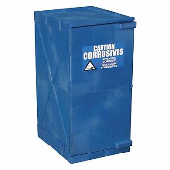 EAGLE Corrosive Safety Cabinet 18in.W Blue, 45UW86