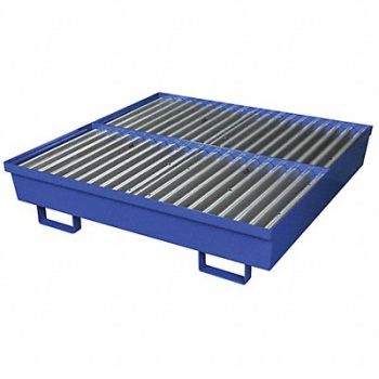 EAGLE Drum Spill Containment Pallet 4 Drums, 45UX03
