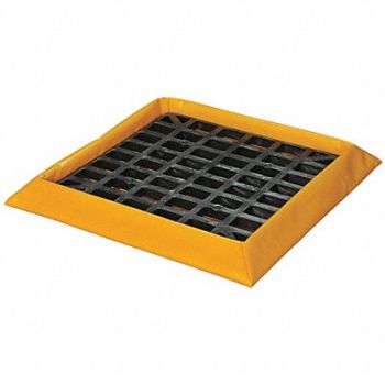 EAGLE Spill Containment Berm 3-1/2in.H Yel/Blk, 45UX28