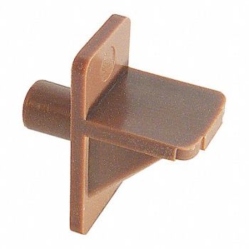 PRIME-LINE Shelf Support Peg 29/32 in D Brown PK8, 45UY98