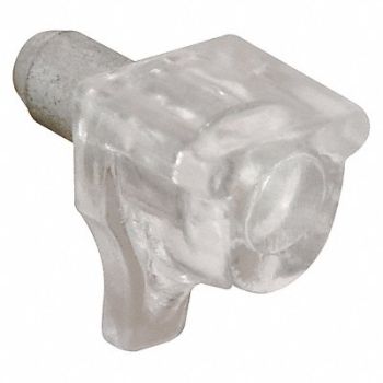 PRIME-LINE Shelf Support Peg 47/64 in D Clear PK8, 45UZ07