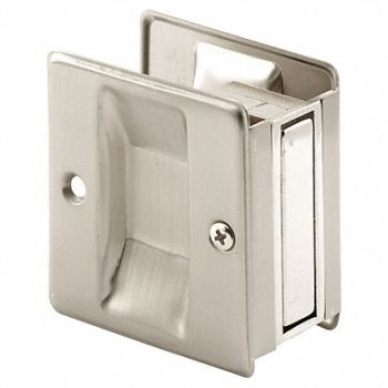 PRIME-LINE Pocket Door Pull 2-1/2 in.L Nickel, 45UZ30