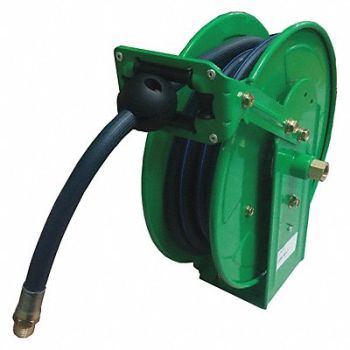 SPEEDAIRE Spring Return Hose Reel 1/4 MNPT 35 ft, 45UZ36