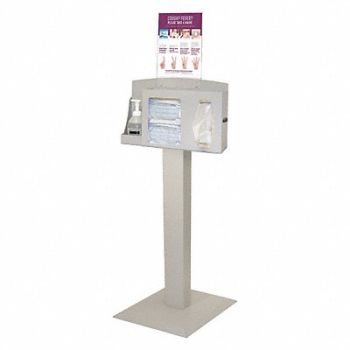 BOWMAN DISPENSERS Respiratory Hygiene Station 59-7/64 in.H, 45UZ65