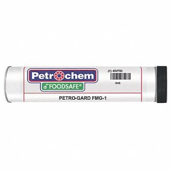 PETROCHEM Grease Grade 1 14 oz Cartridge White, 45VF83