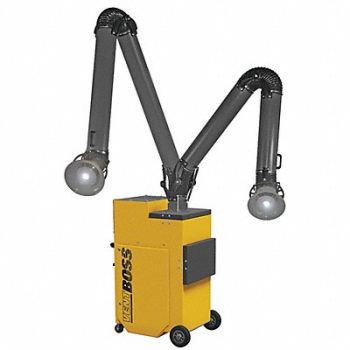 VENTBOSS BY ROBOVENT Portable Fume Extractor 10 ft L Arm, 45WD28