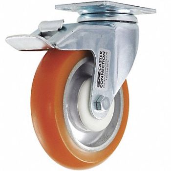 GRAINGER APPROVED Standard Plate Caster Swivel 450 lb., 45XC28