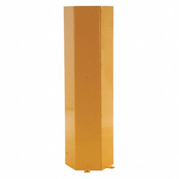 GRAINGER APPROVED Column Protector Yllw 19-5/32 inW Square, 45XD08