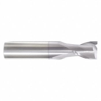GRAINGER APPROVED Sq. End Mill Single End Carb 1/8, 45XE61