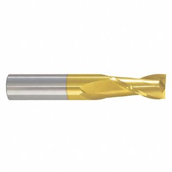 GRAINGER APPROVED Sq. End Mill Single End Carb 11/16, 45XF90