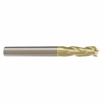 GRAINGER APPROVED Sq. End Mill Single End Carb 1/2, 45XJ60