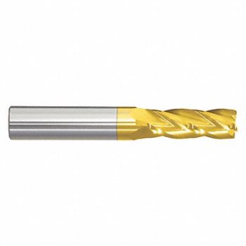 GRAINGER APPROVED Sq. End Mill Single End Carb 10.00mm, 45XK74