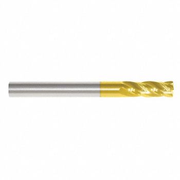 GRAINGER APPROVED Cor Rad End Mill 1/8 Carb 0.0200 rad, 45XL05