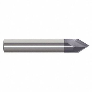 GRAINGER APPROVED Chamfer Mill Single End Carbide 60 deg., 45XM53