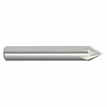 GRAINGER APPROVED Chamfer Mill Single End Carbide 60 deg., 45XM70