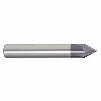 GRAINGER APPROVED Chamfer Mill Single End Carbide 60 deg., 45XM71