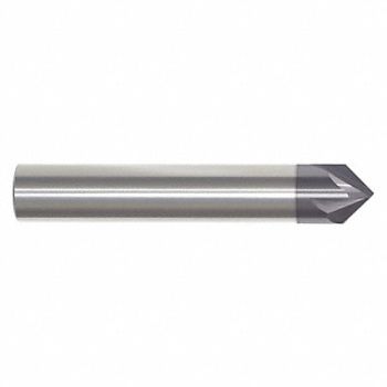 GRAINGER APPROVED Chamfer Mill Single End Carbide 82 deg., 45XM93