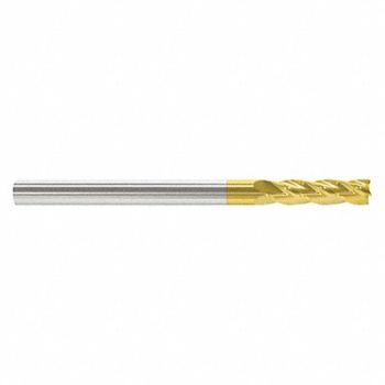 GRAINGER APPROVED Sq. End Mill Single End Carb 1, 45XP71