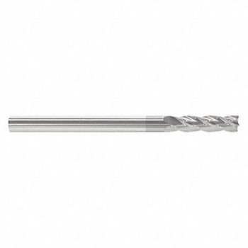 GRAINGER APPROVED Sq. End Mill Single End Carb 5/16, 45XP44