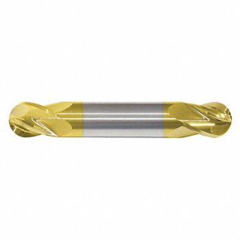 GRAINGER APPROVED Ball End Mill Single End 5/8 Carbide, 45XR90