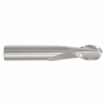 GRAINGER APPROVED Ball End Mill Single End 20.00mm Carbide, 45XU05