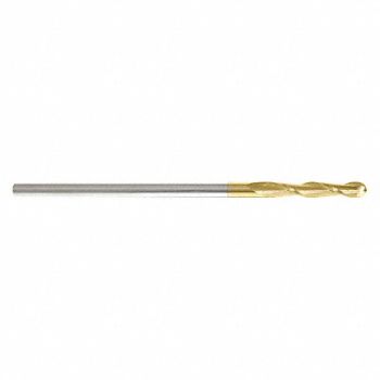 GRAINGER APPROVED Ball End Mill Single End 1 Carbide, 45XX06