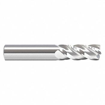 GRAINGER APPROVED Sq. End Mill Single End Carb 1, 45XY07