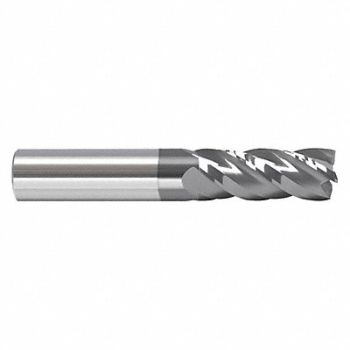 GRAINGER APPROVED Sq. End Mill Single End Carb 1, 45XY08