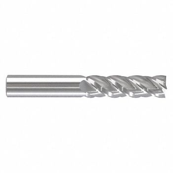 GRAINGER APPROVED Sq. End Mill Single End Carb 1, 45XY11