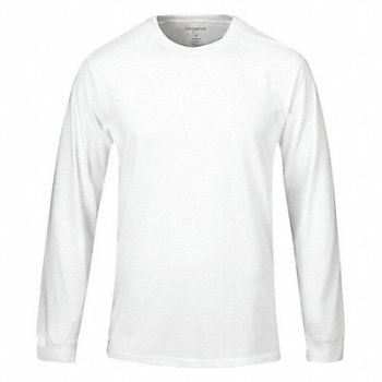 PROPPER Tactical T-Shirt Long Sleeve 2XL White, 45YK37