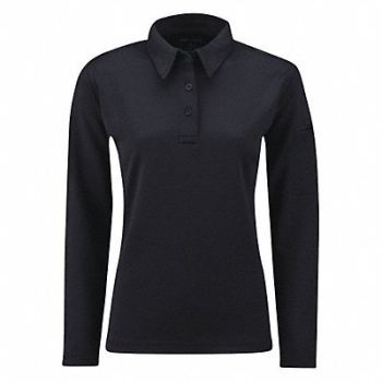 PROPPER Long Sleeve Polo XS LAPD Navy Womens, 45YL59
