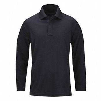 PROPPER Long Sleeve Polo 3XL LAPD Navy, 45YM35