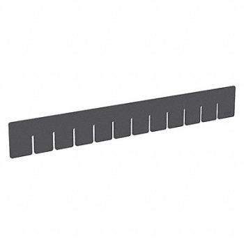 AKRO-MILS Divider Black Indstr Grd Poly 2 in PK6, 45YM67