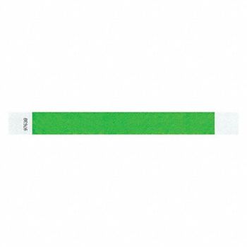 IDENTIPLUS ID Wristband Adhesive Light Green PK500, 45YN42