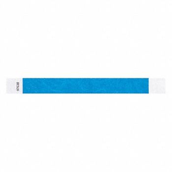IDENTIPLUS ID Wristband Adhesive Blue 1 in W PK500, 45YN43