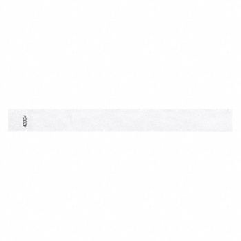 IDENTIPLUS ID Wristband Adhesive White 1 in W PK500, 45YN46