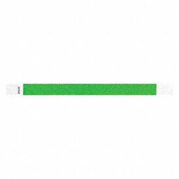 IDENTIPLUS ID Wristband Tyvek Light Green PK500, 45YN52