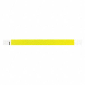 IDENTIPLUS ID Wristband Tyvek Light Yellow PK500, 45YN53
