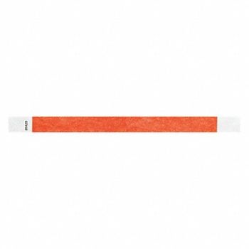 IDENTIPLUS ID Wristband Adhesive Red PK500, 45YN56