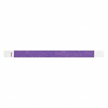 IDENTIPLUS ID Wristband Adhesive Purple PK500, 45YN58