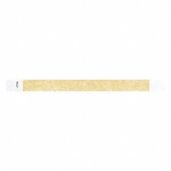 IDENTIPLUS ID Wristband Adhesive Gold PK500, 45YN60