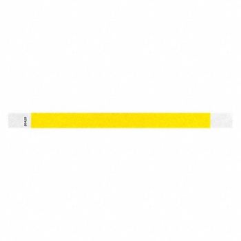 IDENTIPLUS ID Wristband Adhesive Yellow PK500, 45YN66